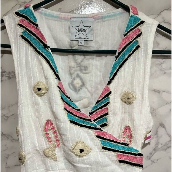 AREA STARS Mayan Embroidered Wrap Dress - Picture 5 of 12